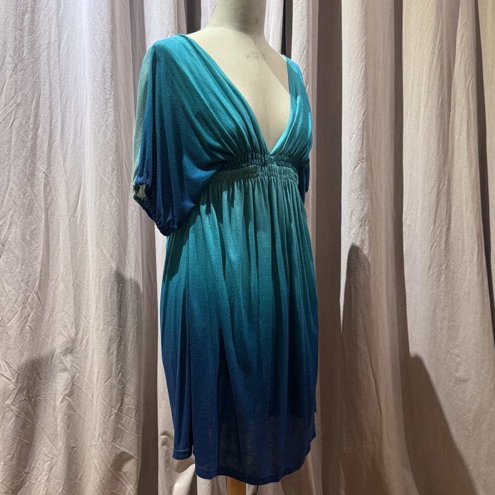 Orion London VTG 90s Cotton Jersey Ombré Dye Dress Unworn Deadstock M - Picture 2 of 6